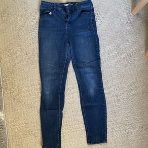 Super high rise skinny ankle jeans